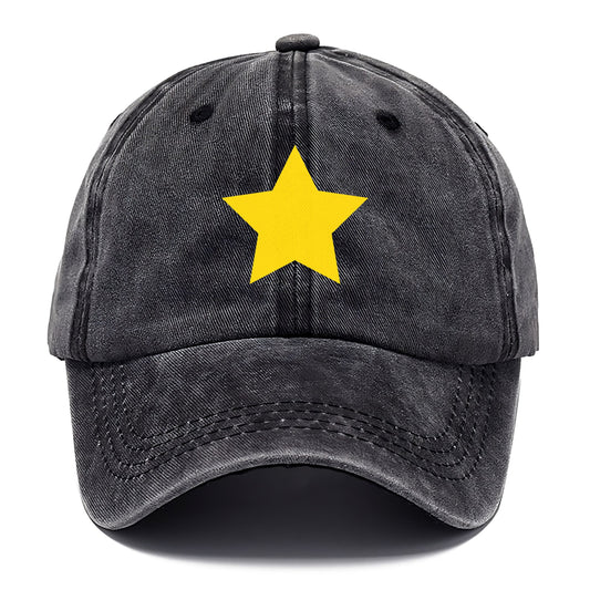 Retro 80s Star Yellow Hat