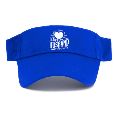 i love my husband Hat