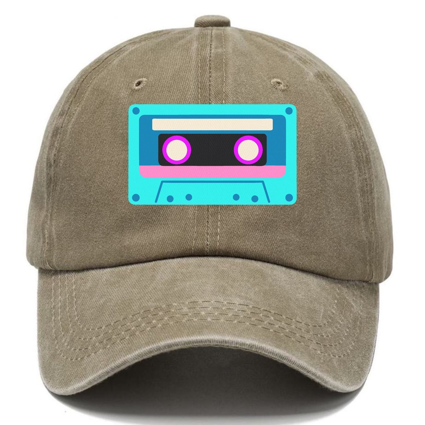 Retro 80s Cassette Blue Hat