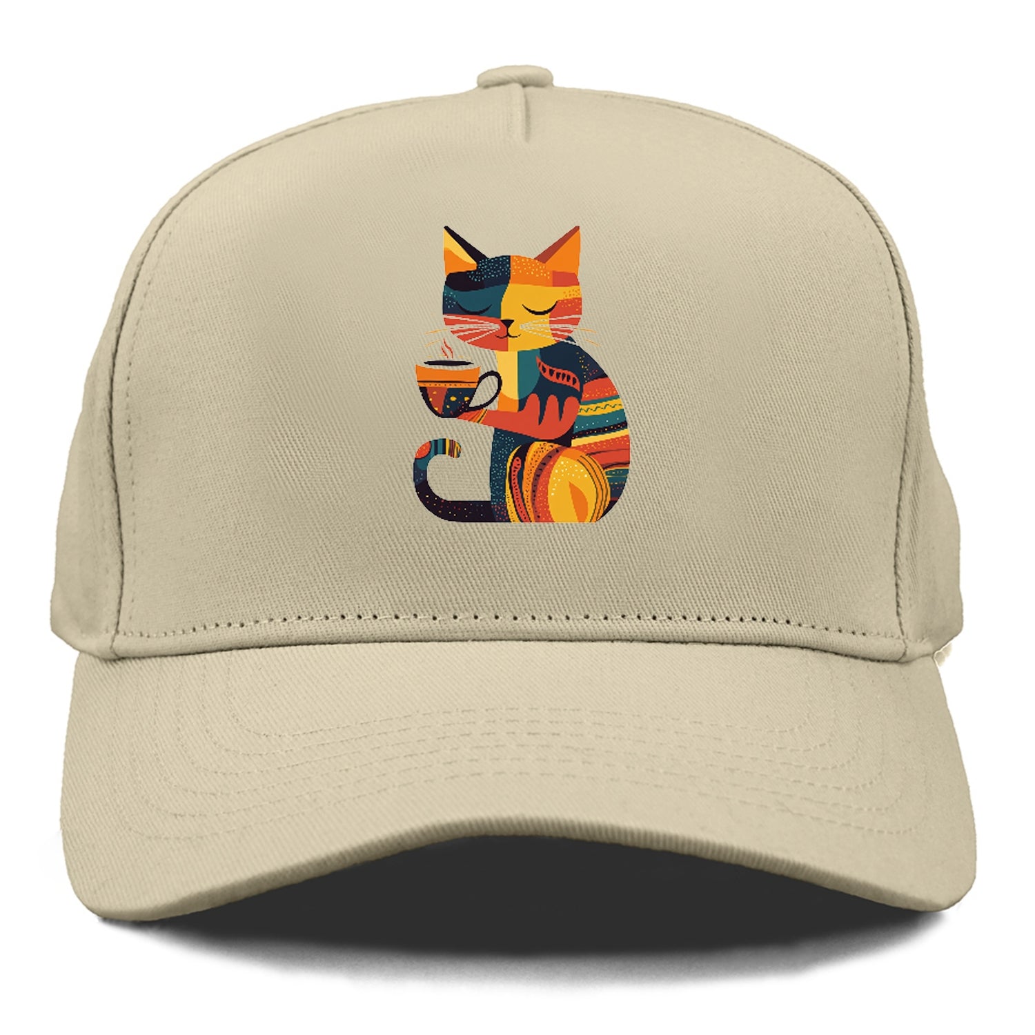 Coffee Time Cat Hat