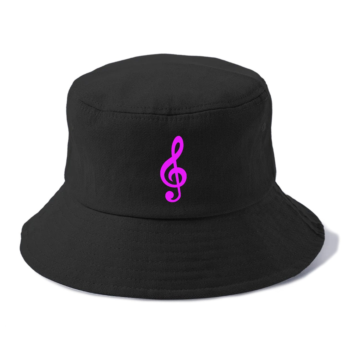 Retro 80s Music Note Purple Hat