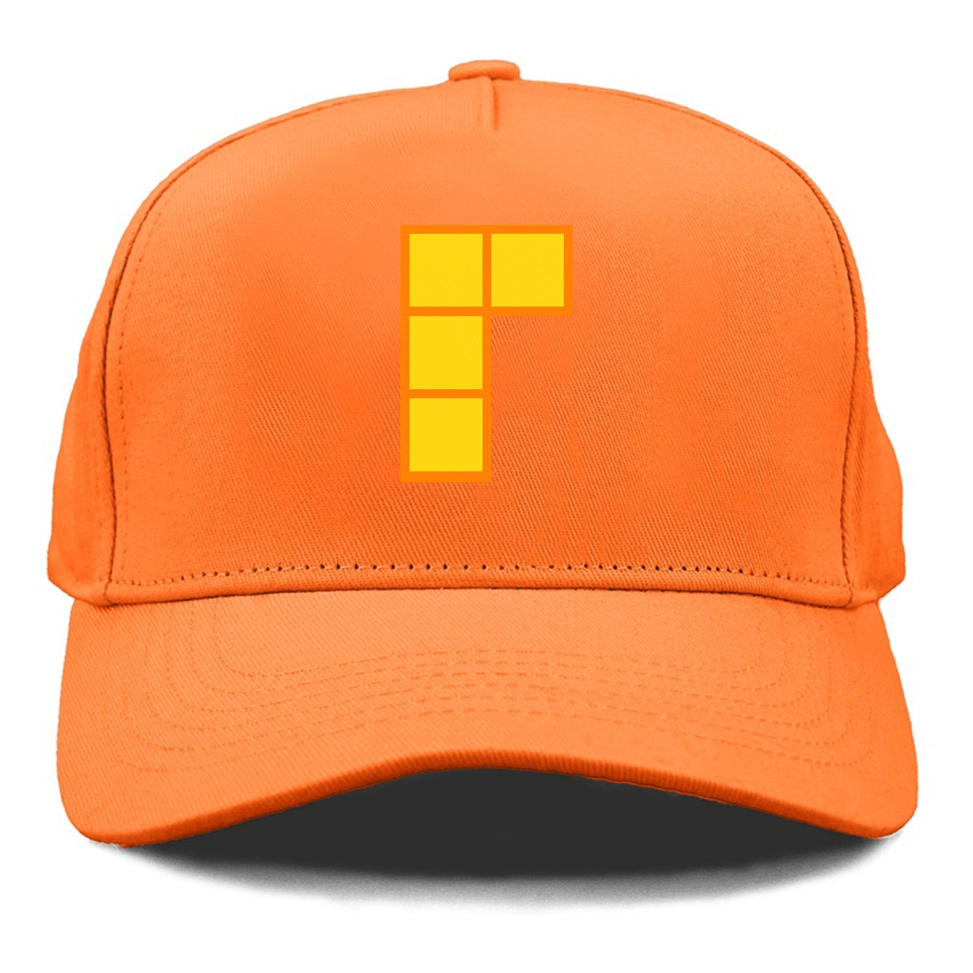 Retro 80s Tetris Blocks Orange Hat