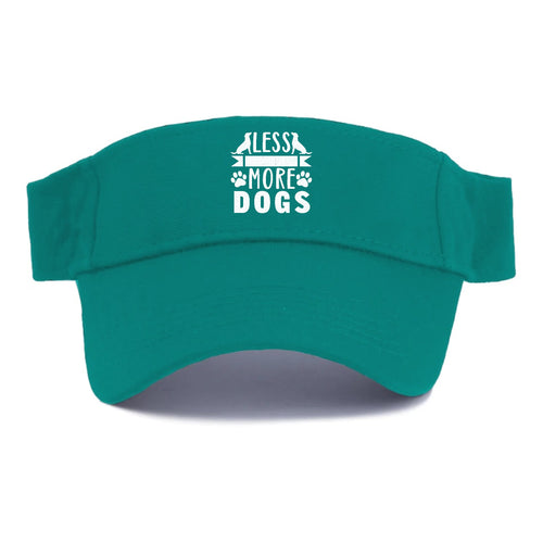 Less People More Dogs Visor