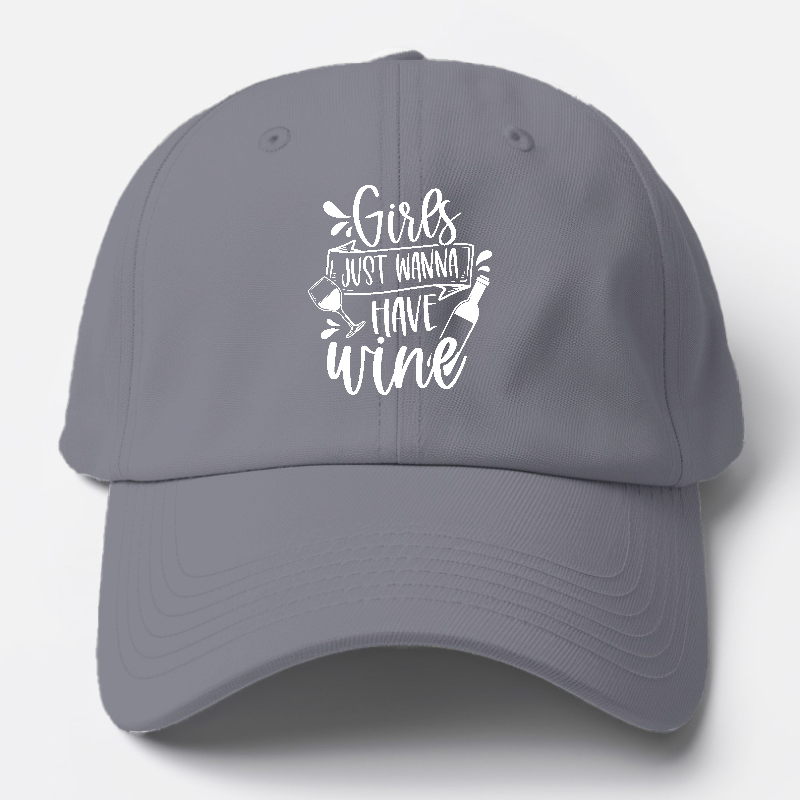 girls just wanna have wine Hat