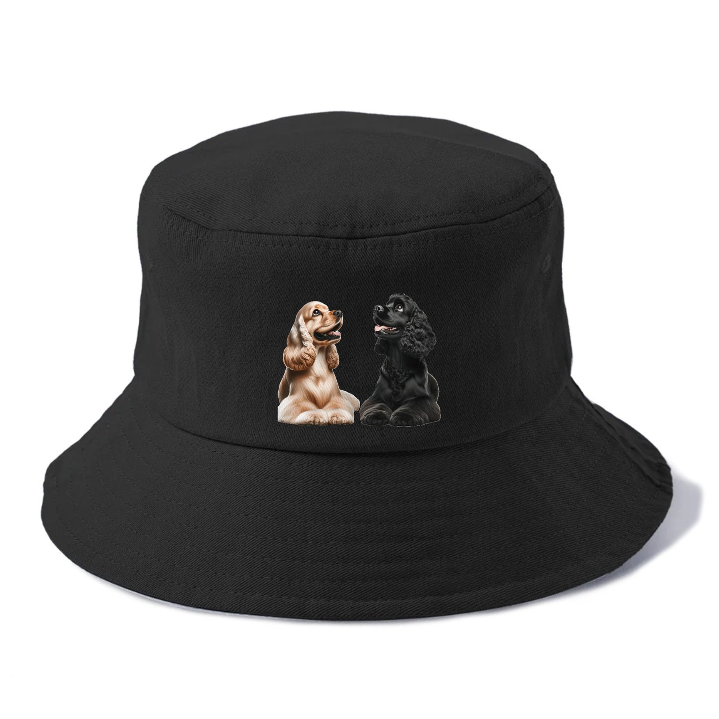 golden and black cocker spaniels Hat