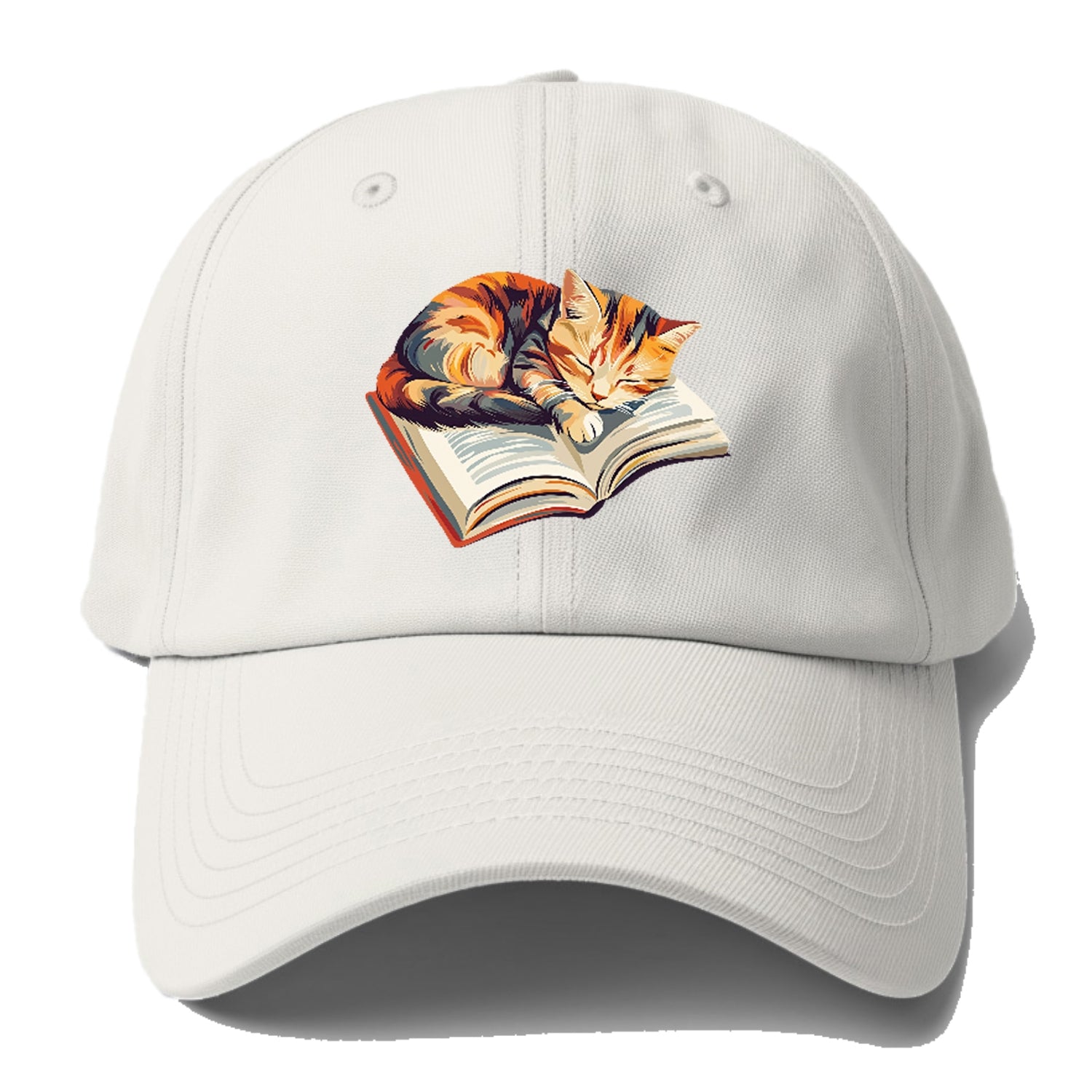 Cat Nap on Book Hat