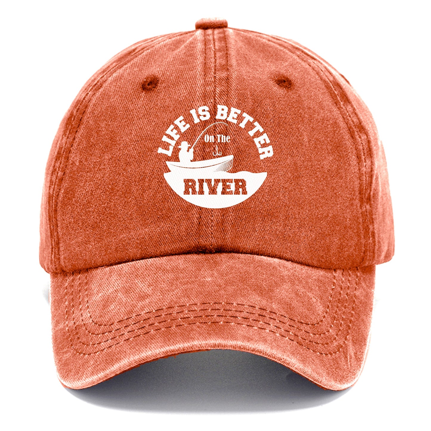 life is better on the river Hat