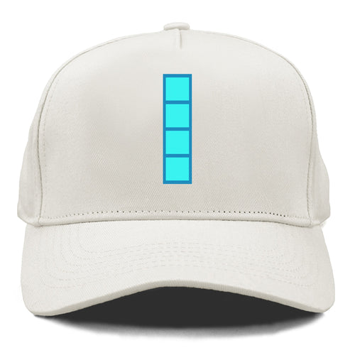 Retro 80s Tetris Blocks Blue Cap