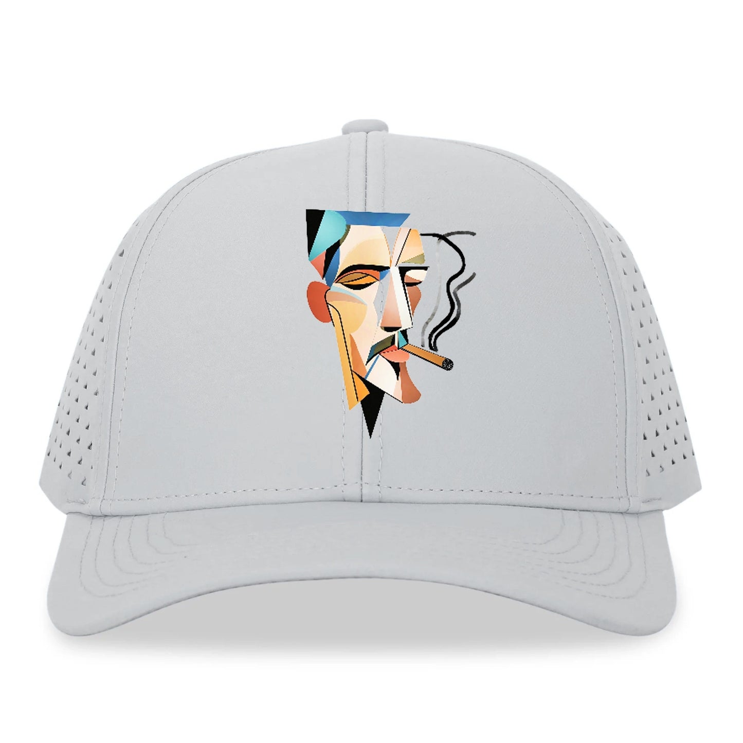 Abstract Smoking Man Hat