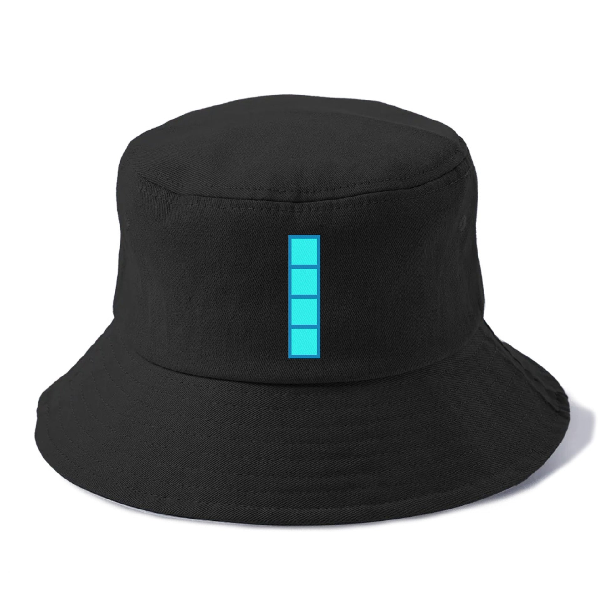 Retro 80s Tetris Blocks Blue Hat