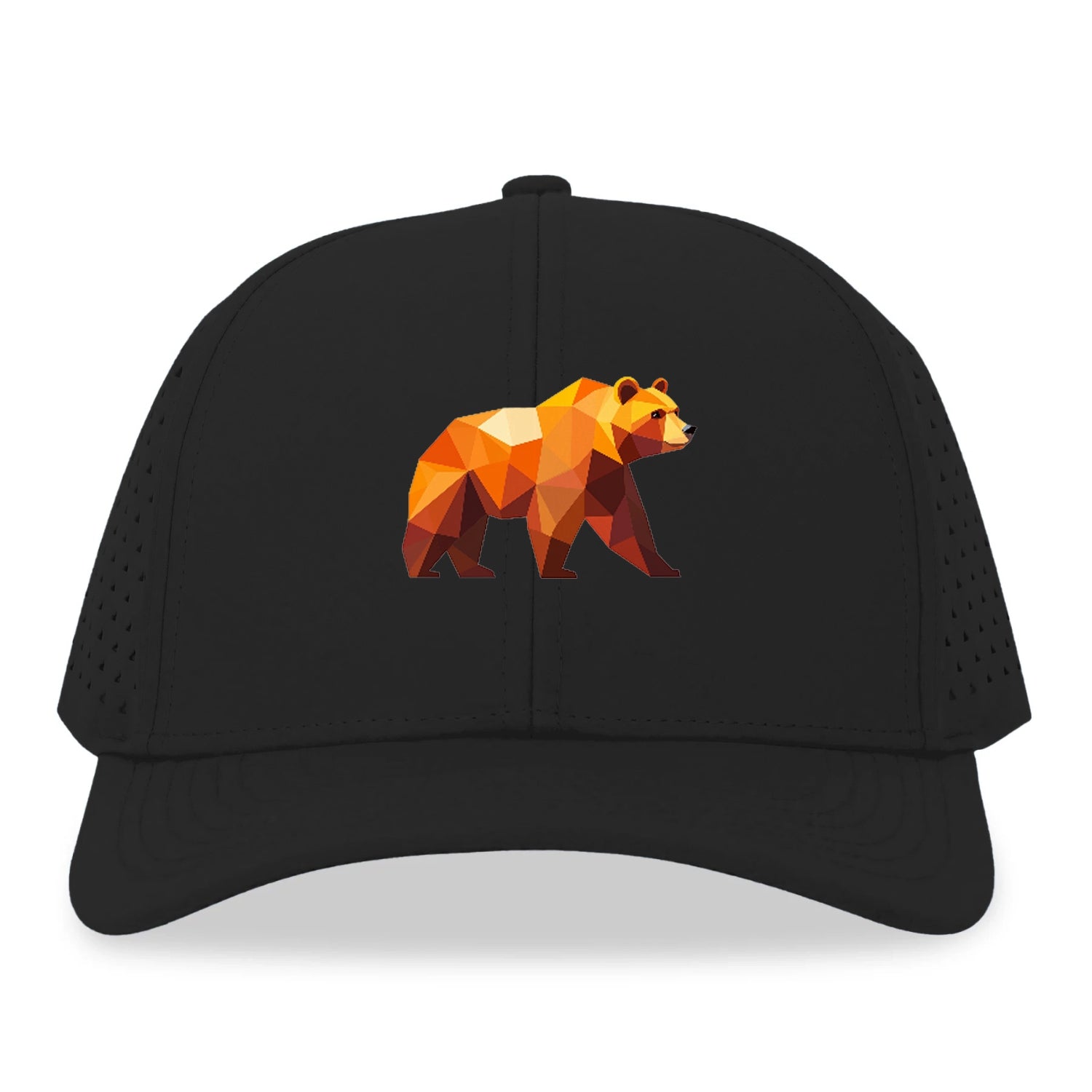 Geometric Bear on the Move Hat