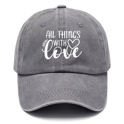 all things with love Hat