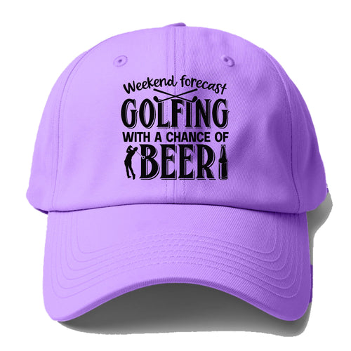Weekend Forecast Golfing! Baseball Cap For Big Heads