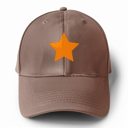 Retro 80s Star Orange Hat