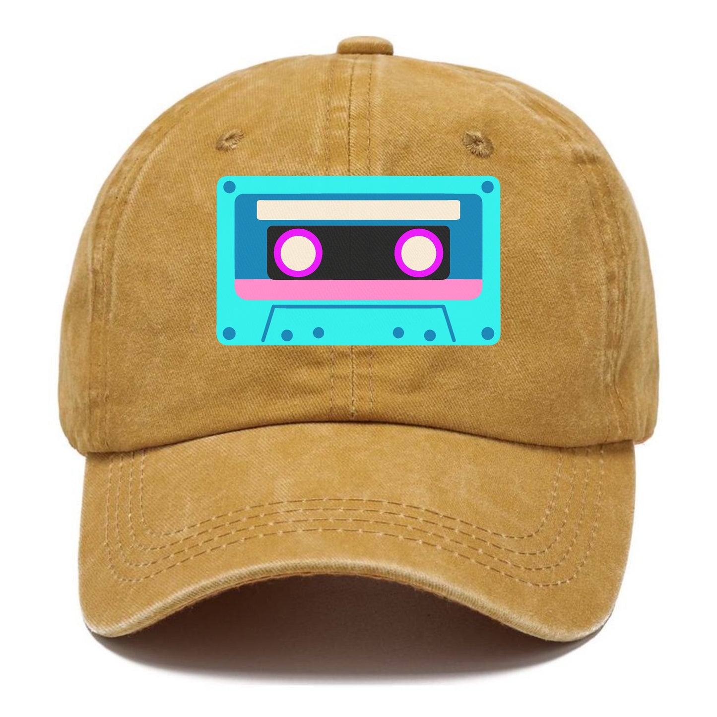 Retro 80s Cassette Blue Hat