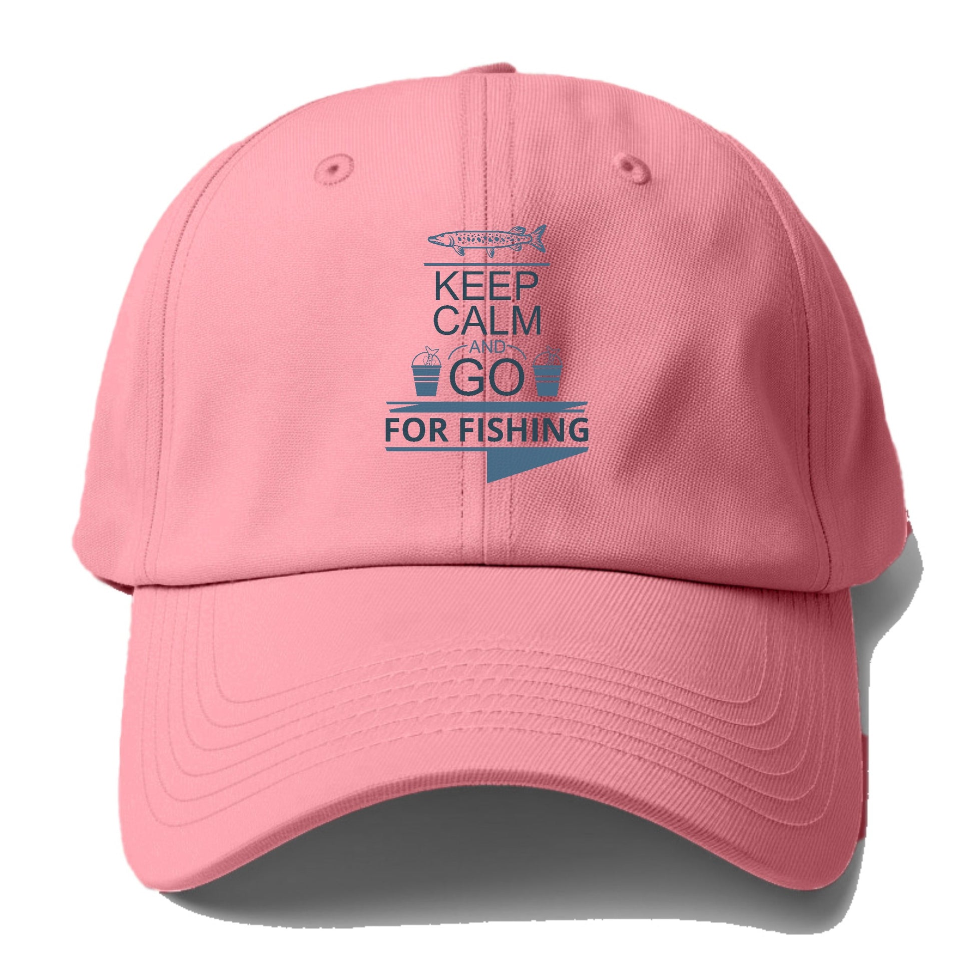 Keep calm and go for fishing Hat