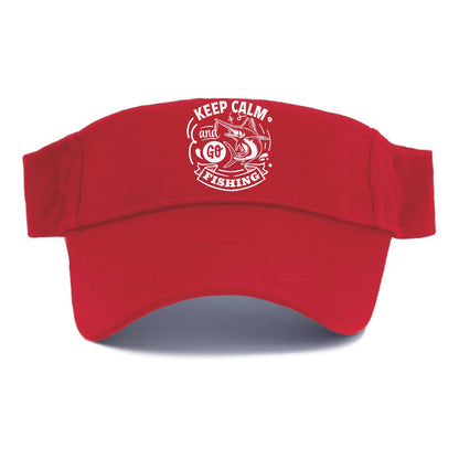 Keep calm and go fishing Hat