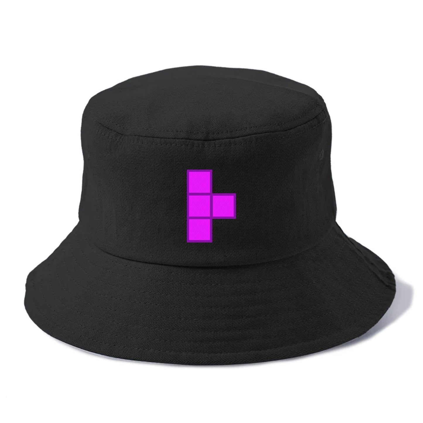 Retro 80s Tetris Blocks Purple Hat