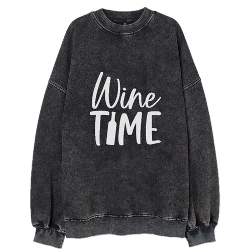 Wine Time Vintage Sweatshirt