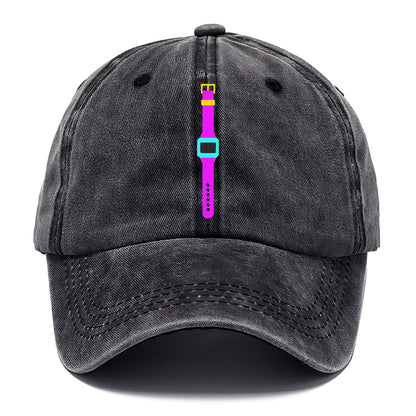 Retro 80s Watch Purple Hat