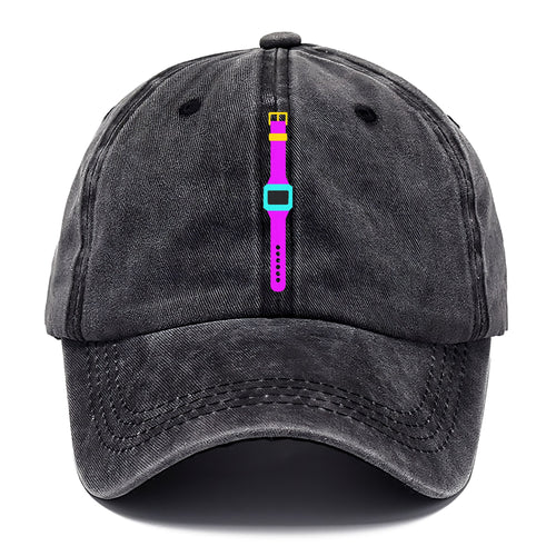 Retro 80s Watch Purple Classic Cap