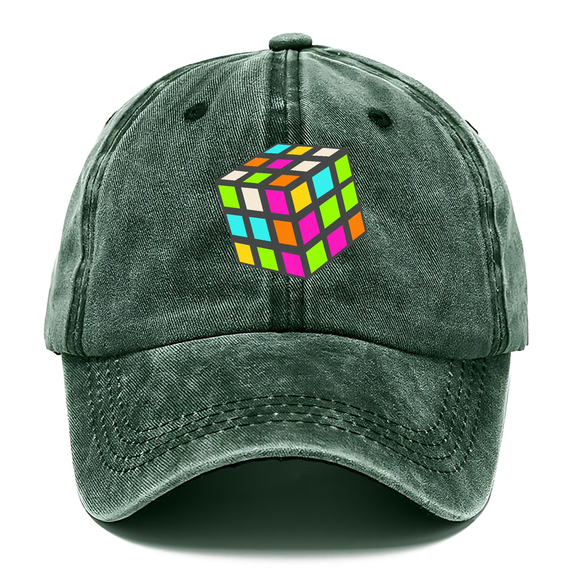 Retro 80s Rubik's Cube Hat