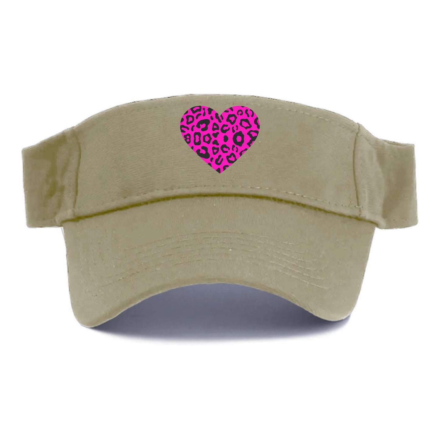 Retro 80s Heart Cheetah Print Hat