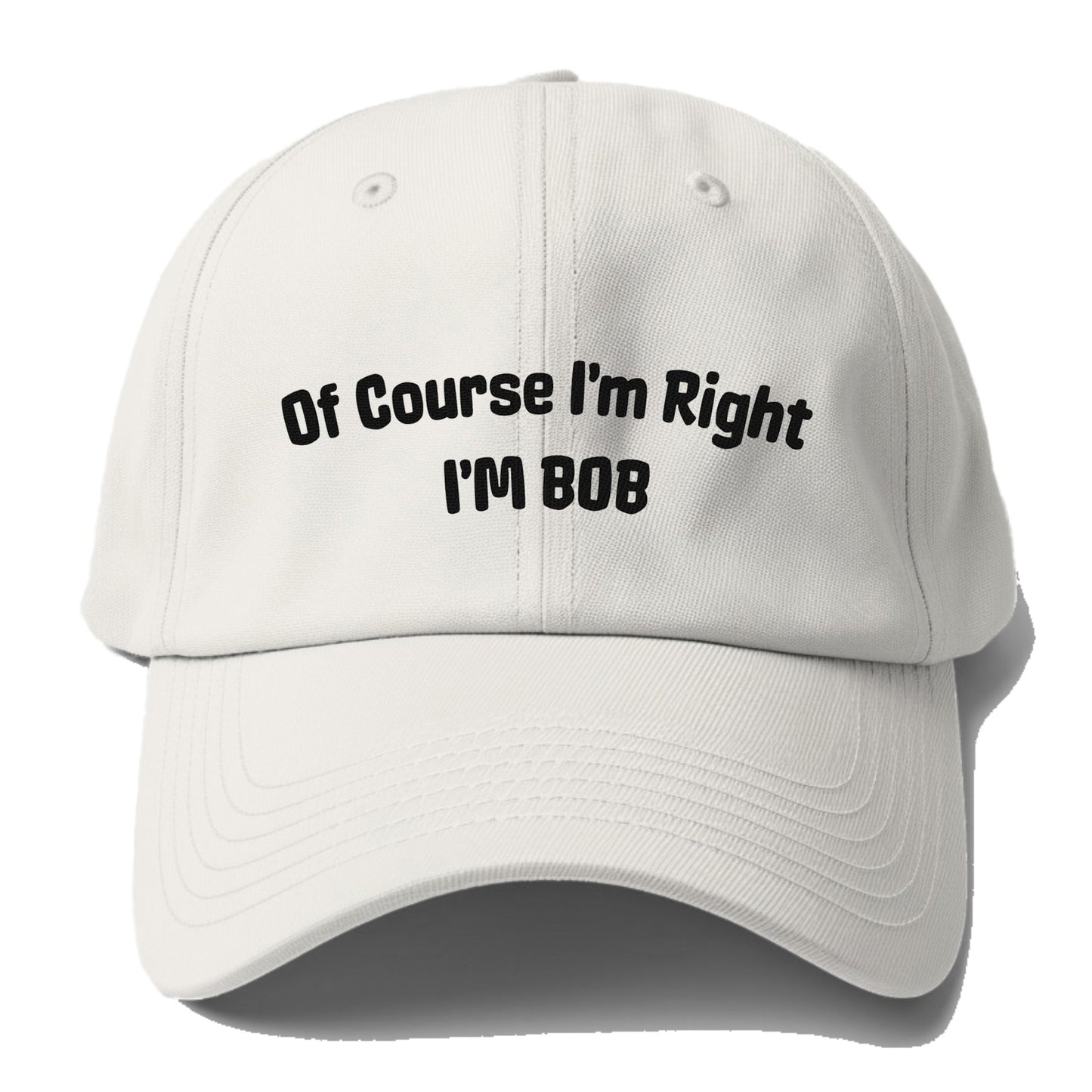 of course i'm right i'm bob Hat