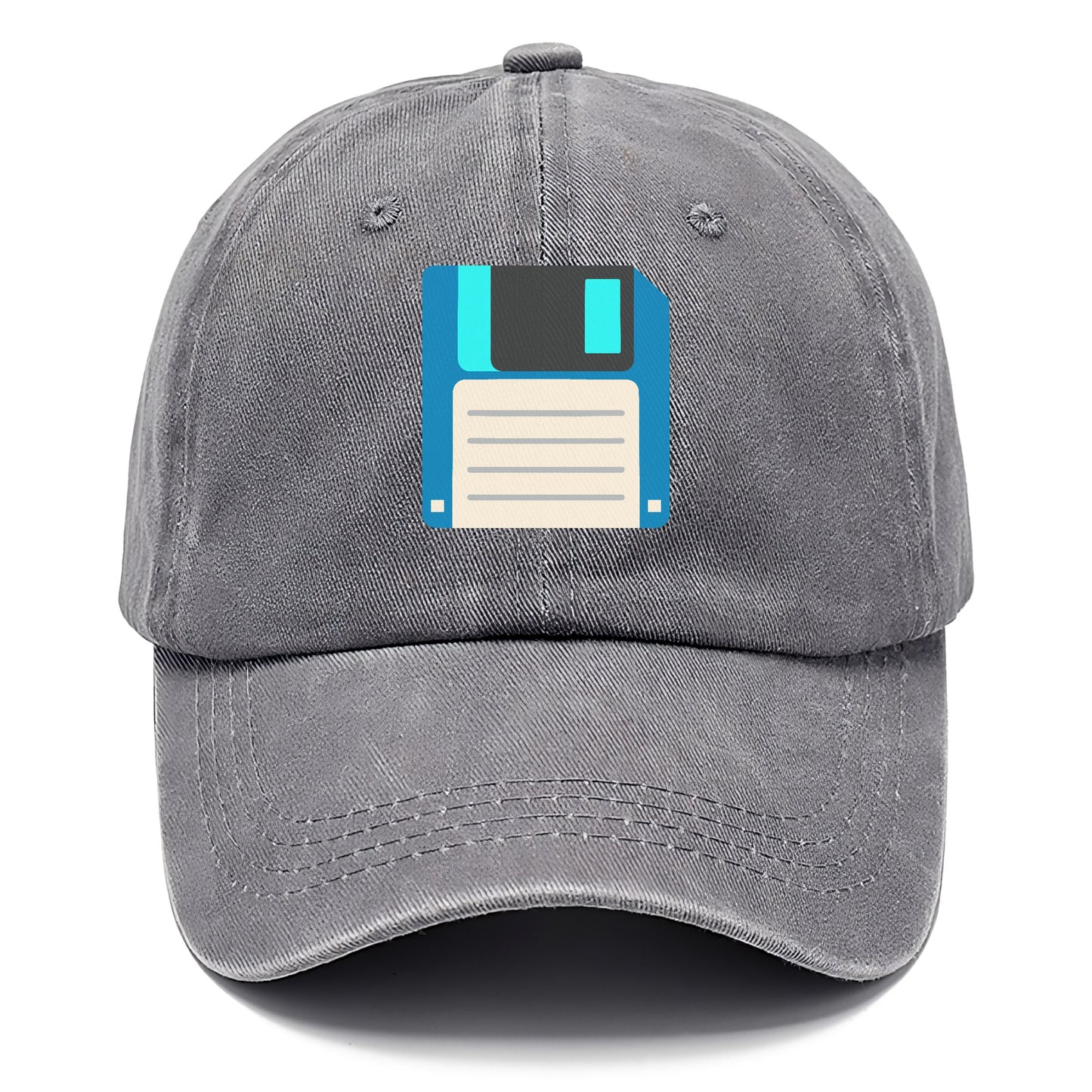 Retro 80s Floppy Disk Blue Hat