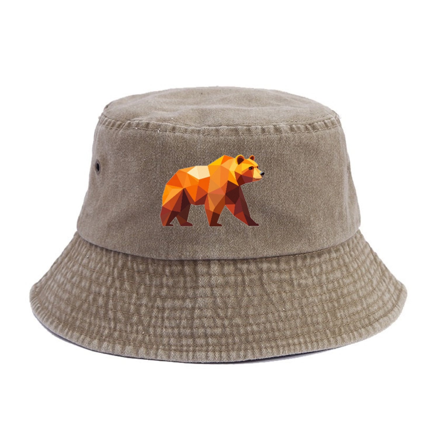 Geometric Bear on the Move Hat