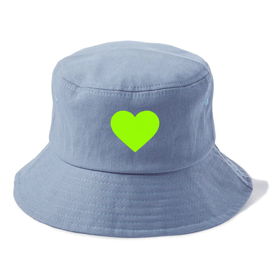 Retro 80s Heart Green Hat