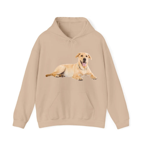 Labrador Laying Down Hooded Sweatshirt