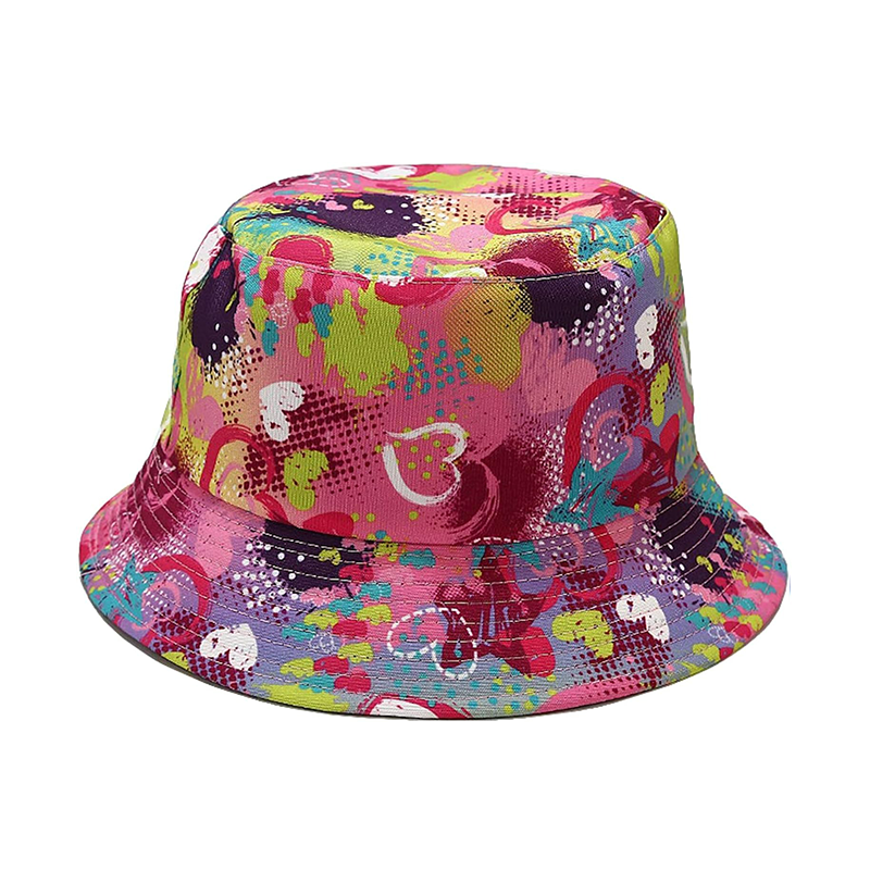 Pandaize Unisex Print Double-Side-Wear Reversible Bucket Hat