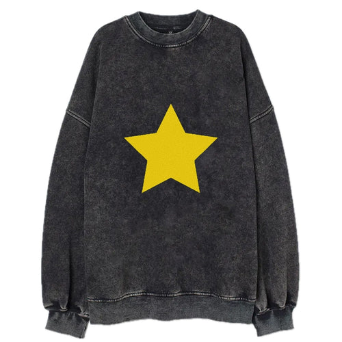 Retro 80s Star Yellow Vintage Sweatshirt