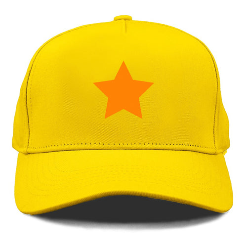 Retro 80s Star Orange Cap