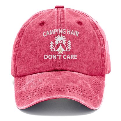 camping hair don't care Hat