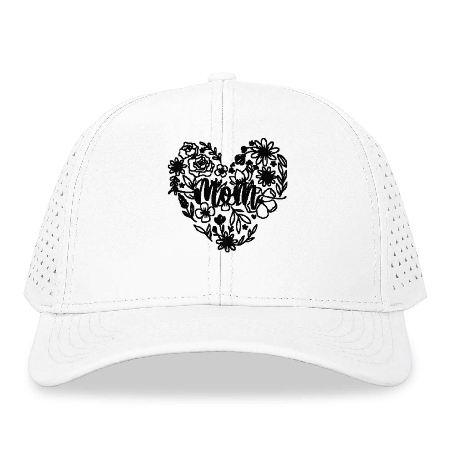 mom floral heart Hat