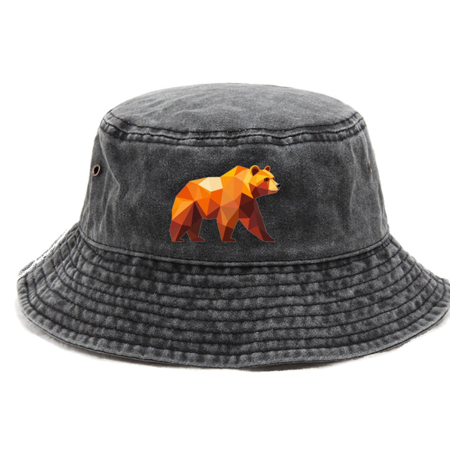 Geometric Bear on the Move Hat