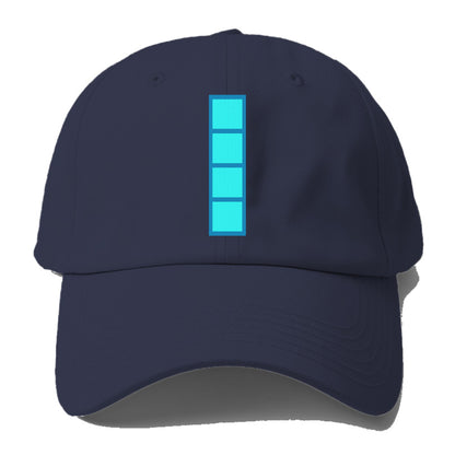 Retro 80s Tetris Blocks Blue Hat