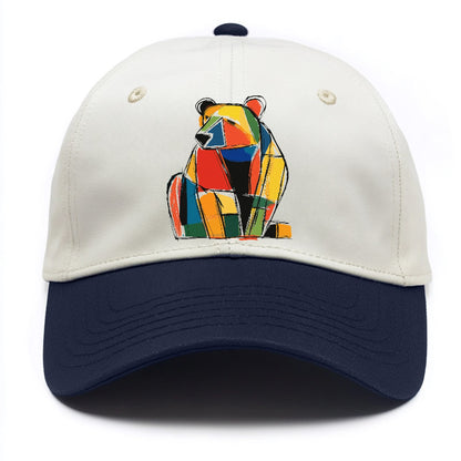 Colorful Abstract Bear Hat