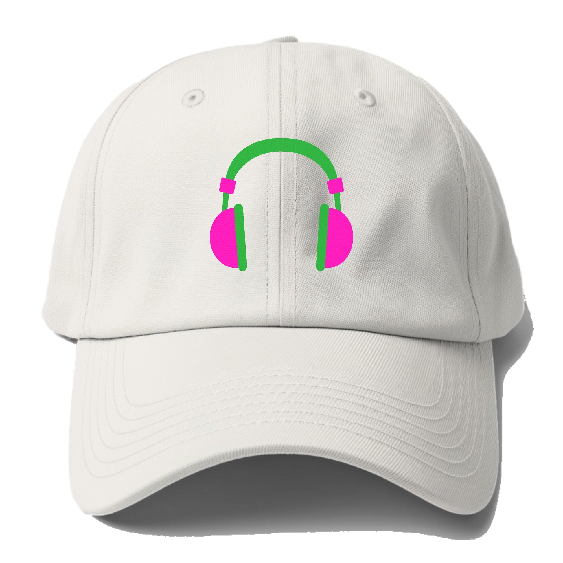 Retro 80s Headphones Pink Hat