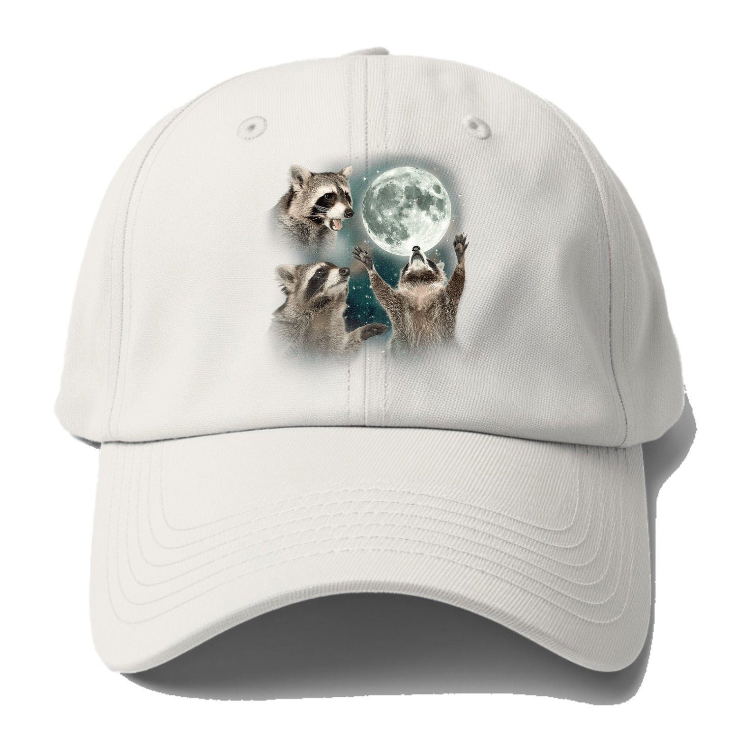 Racoons howling at the Moon Hat