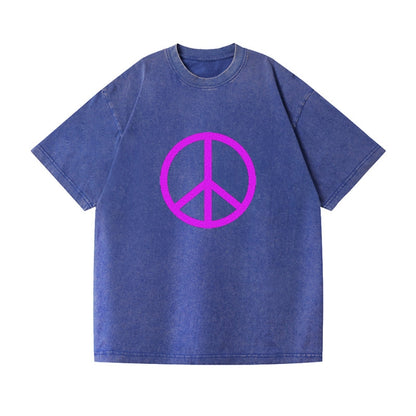 Retro 80s Peace Sign Purple Hat