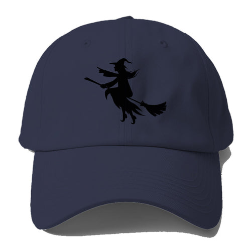 Witch On Broom 6 Baseball Cap For Big Heads