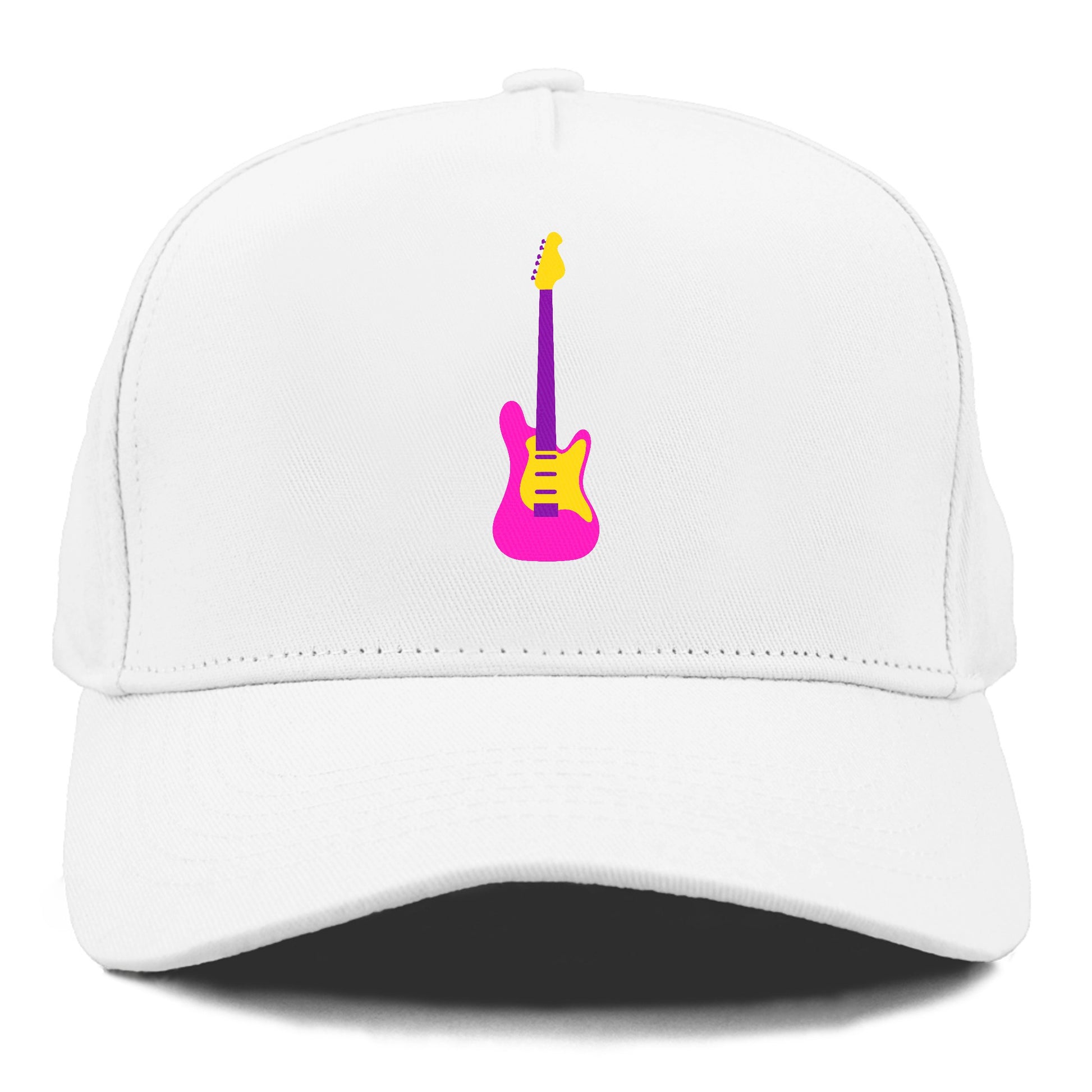 Retro 80s Guitar Pink Hat