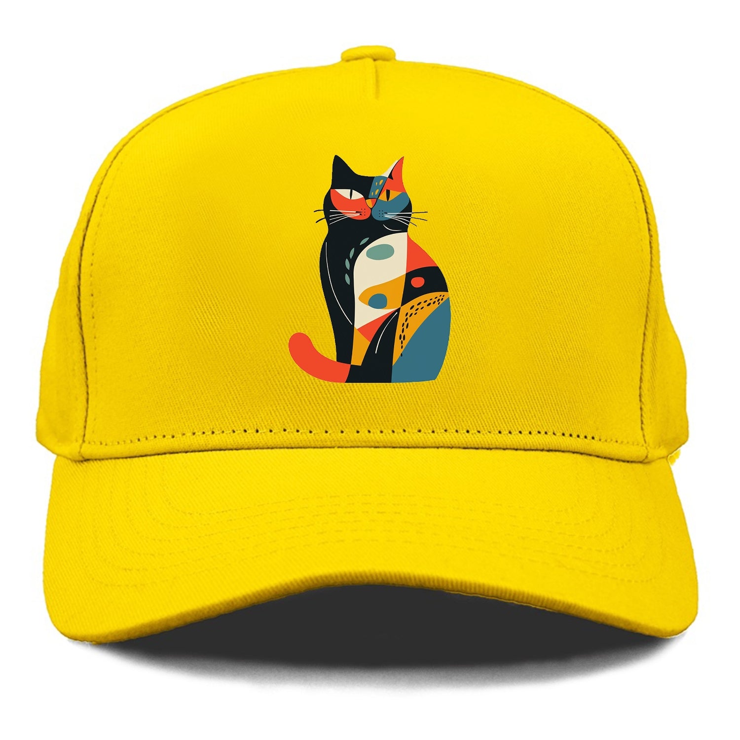 Abstract Elegance Colorful Cat Hat