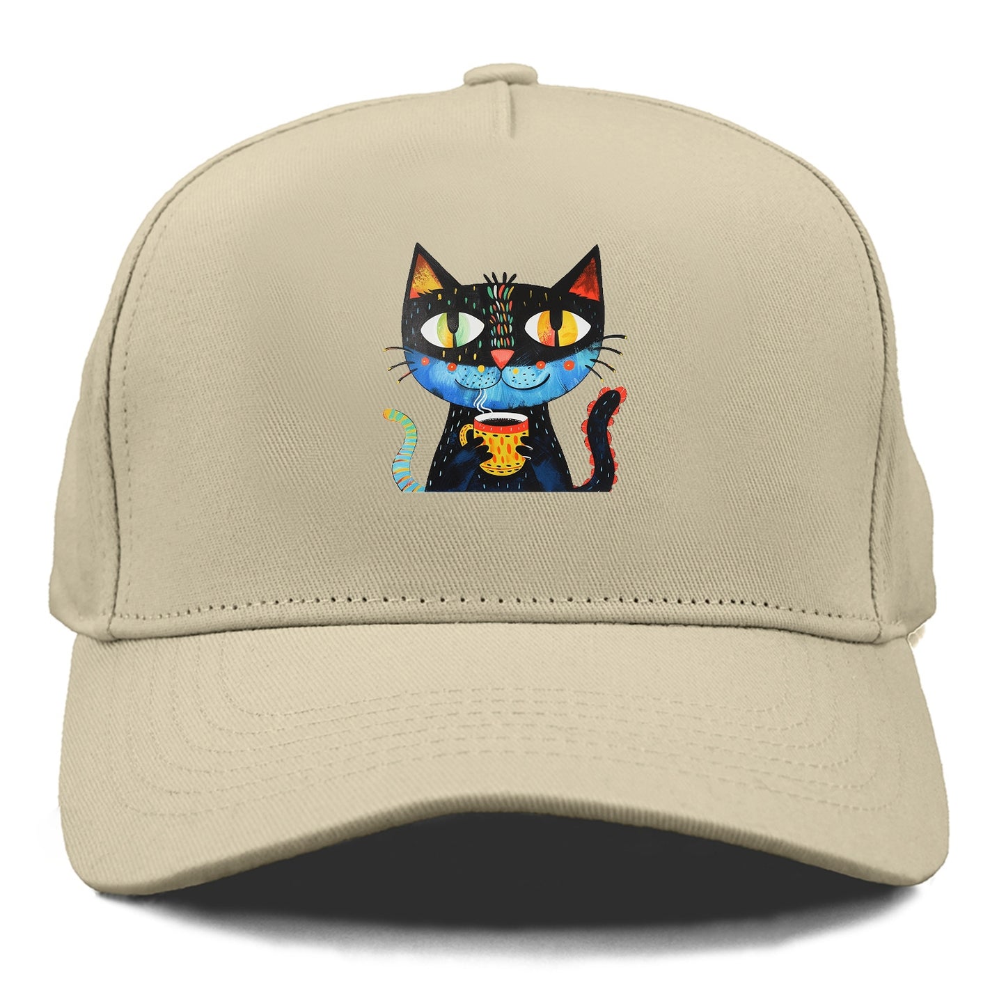 Coffee Cat Vibrant Mornings Hat