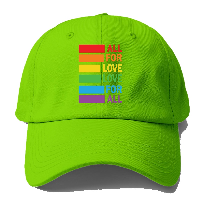  all for love love for all Hat