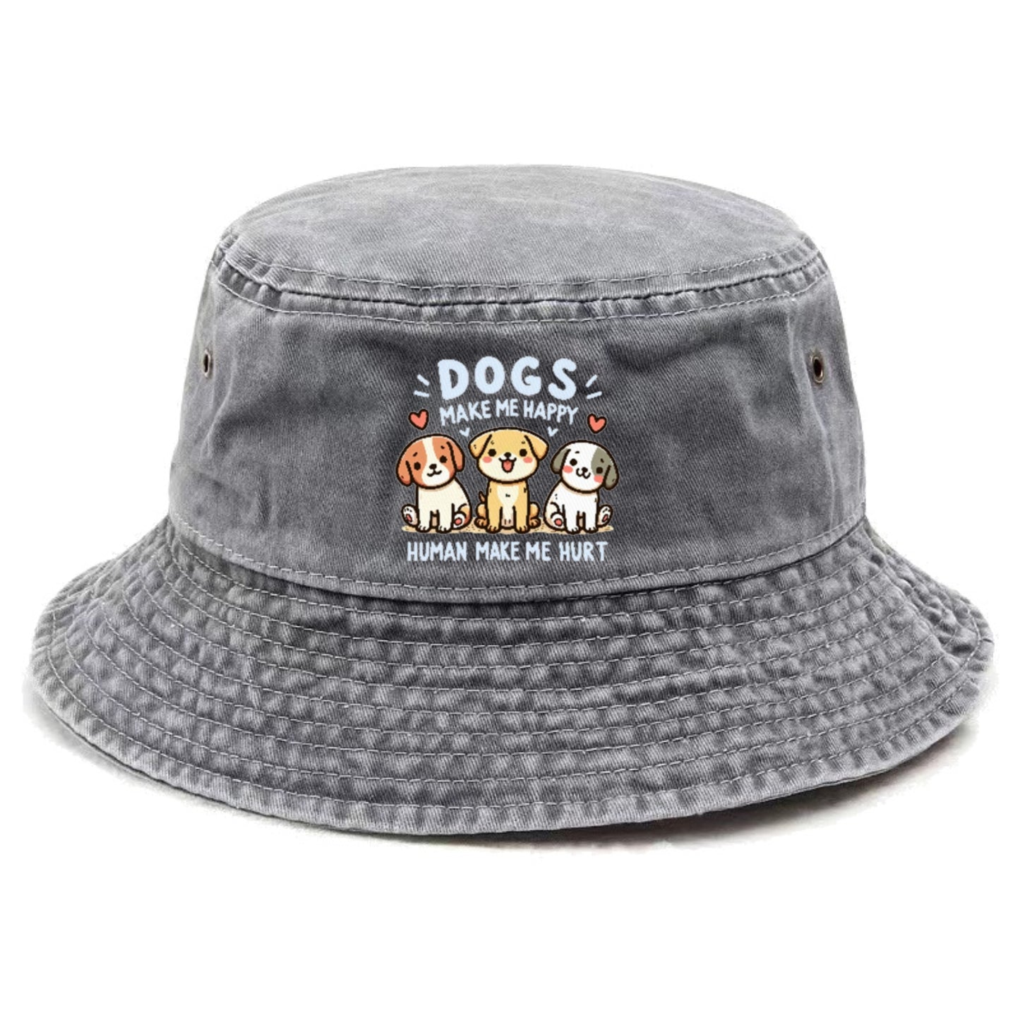 Dogs Make Me Happy Hat