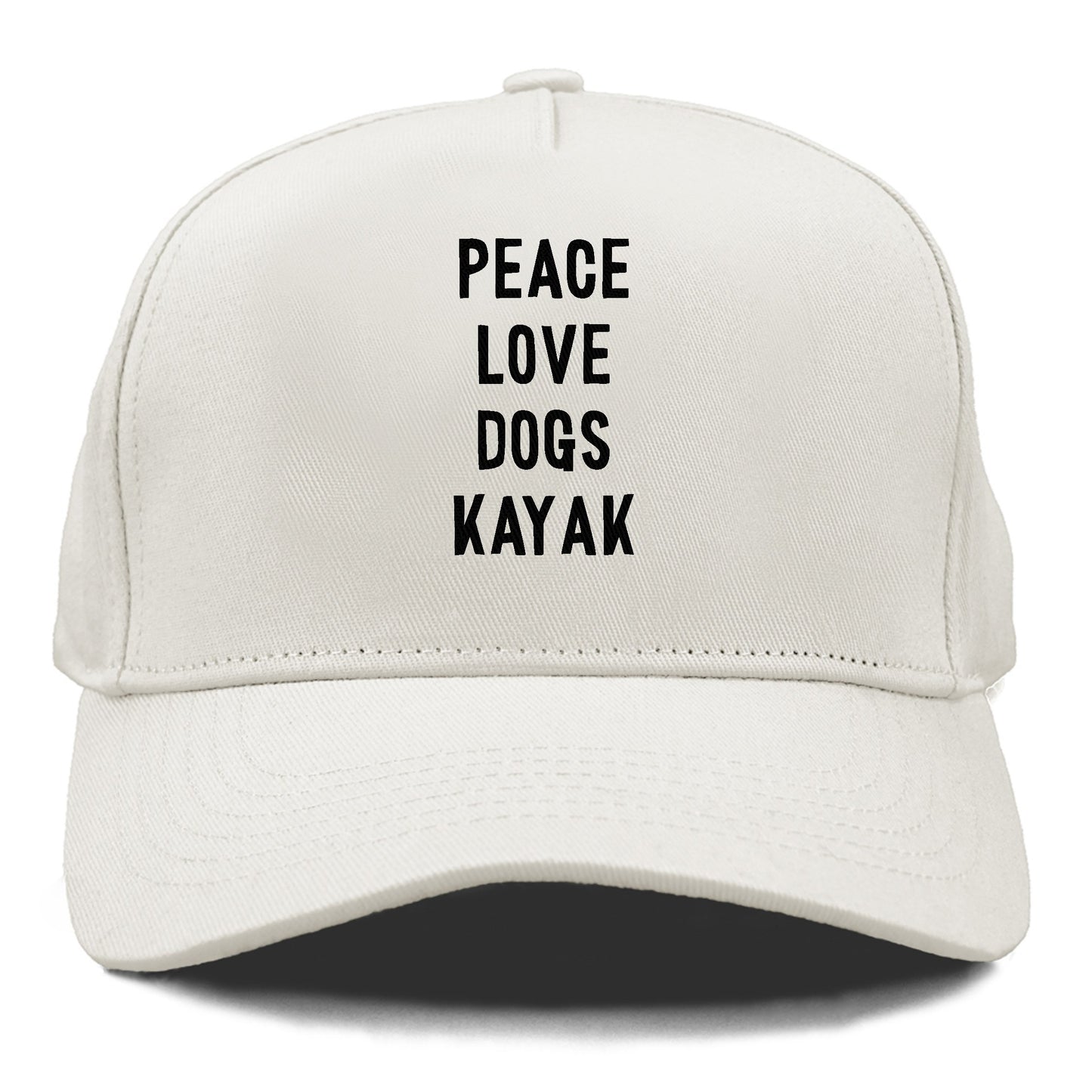 peace love dog kayak Hat